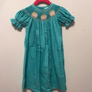 Fall smocked dress